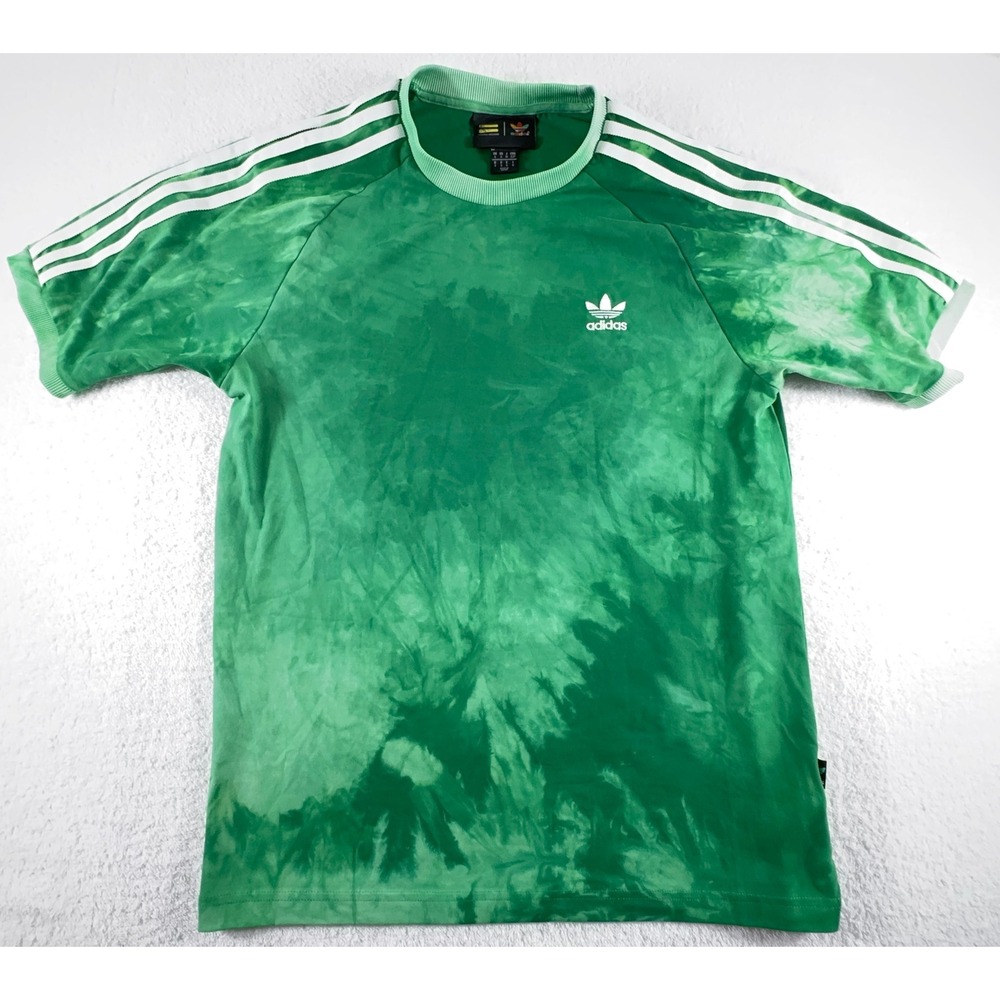 Mens Small Adidas Hu Holi Pharrell Williams Green Tie Dye Shirt Athletic‎